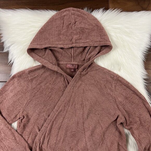 Barefoot Dreams Size Small CozyChic Ultra Lite Seashore Hooded Cardigan Sweater - Picture 2 of 10